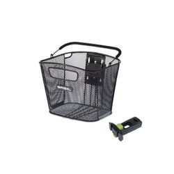 Cesta delantera BASIL "Bold" KF + soporte de potencia "A-Head", negro