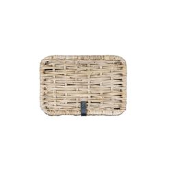 Cesta delantera BASIL "Dijon S", con tapa, gris/negro