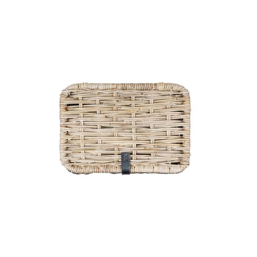 Cesta delantera BASIL "Dijon S", con tapa, gris/negro