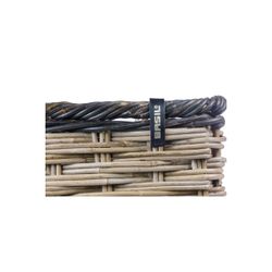 Cesta delantera BASIL "Dijon S", gris/negro