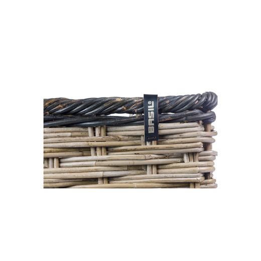 Cesta delantera BASIL "Dijon S", gris/negro