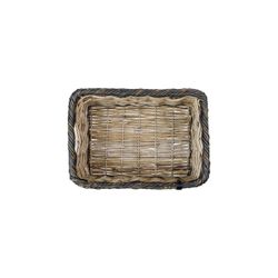 Cesta delantera BASIL "Dijon S", gris/negro