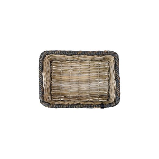 Cesta delantera BASIL "Dijon S", gris/negro