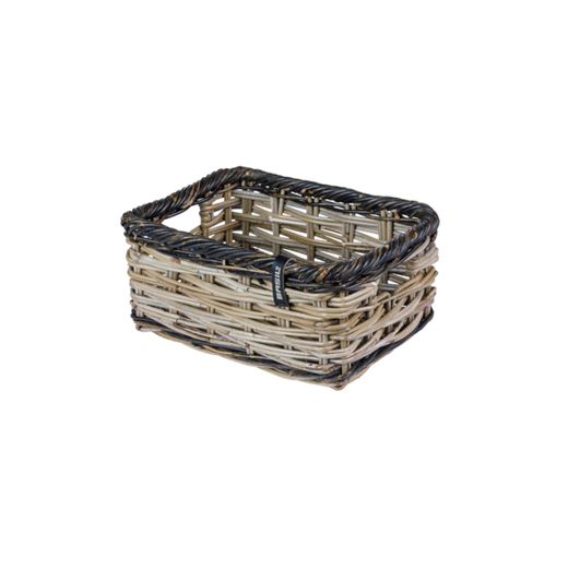 Cesta delantera BASIL "Dijon S", gris/negro
