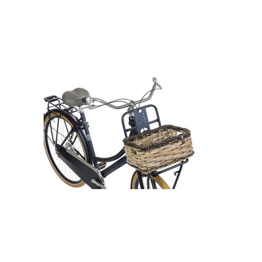 Cesta delantera BASIL "Dijon S", gris/negro