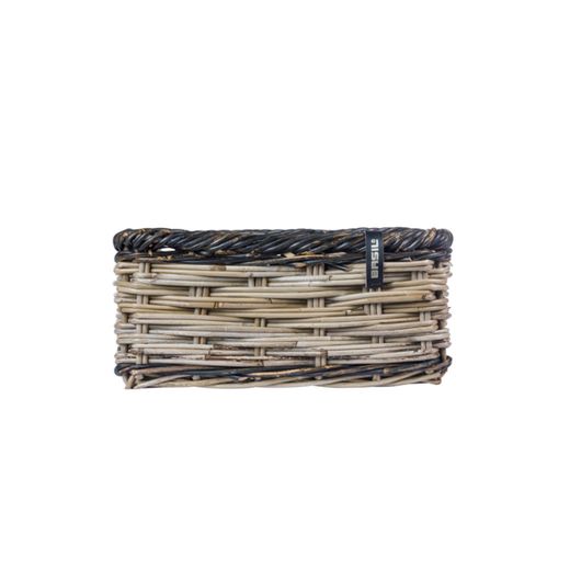Cesta delantera BASIL "Dijon S", gris/negro