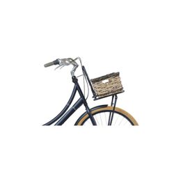 Cesta delantera BASIL "Dijon S", gris/negro