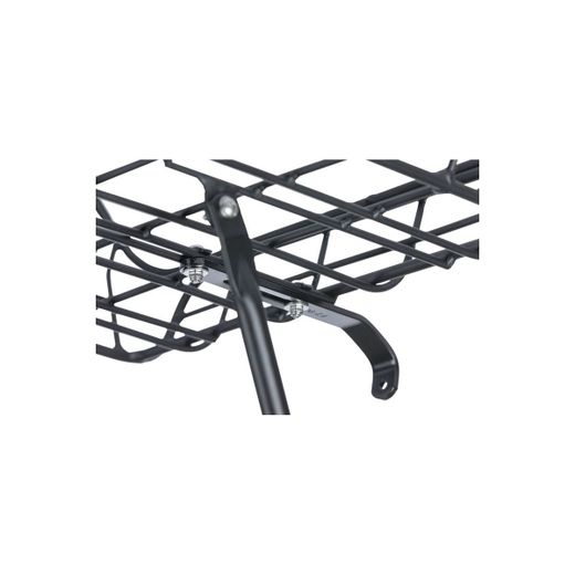 Cesta delantera BASIL "Portland", 25L, negro mate