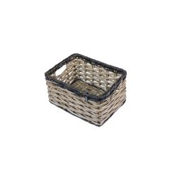 Cesta delantera "Dijon L" BASIL, gris/negro
