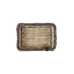 Cesta delantera "Dijon L" BASIL, gris/negro