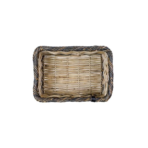 Cesta delantera "Dijon L" BASIL, gris/negro