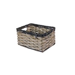Cesta delantera "Dijon L" BASIL, gris/negro