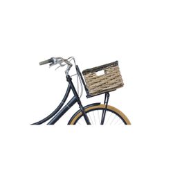 Cesta delantera "Dijon L" BASIL, gris/negro