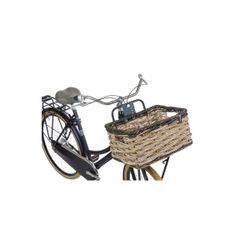 Cesta delantera "Dijon L" BASIL, gris/negro