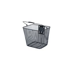 Cesta delantera fija BASIL "Bilbao" BaseEasy, negra