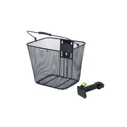 Cesta delantera fija BASIL "Bilbao" BaseEasy, negra