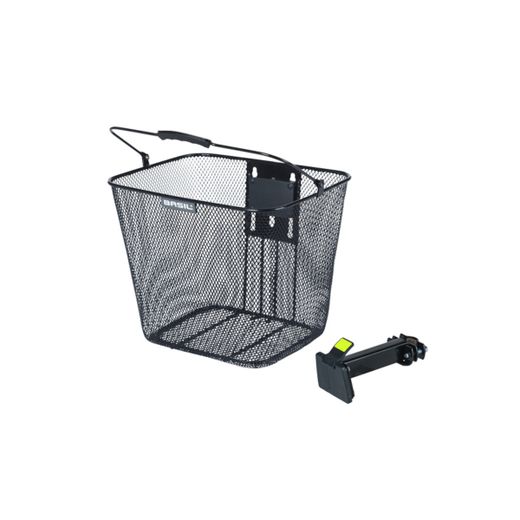 Cesta delantera fija BASIL "Bilbao" BaseEasy, negra