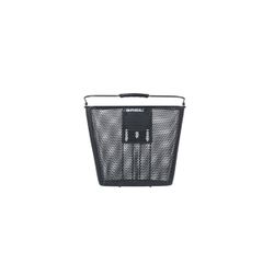 Cesta delantera fija BASIL "Bilbao" KF, negra
