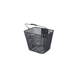 Cesta delantera fija BASIL "Bilbao" KF, negra