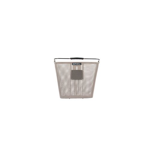 Cesta delantera fija BASIL "Bilbao" KF, nude metalizado