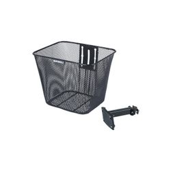 Cesta delantera fija BASIL "Bilbao", negra