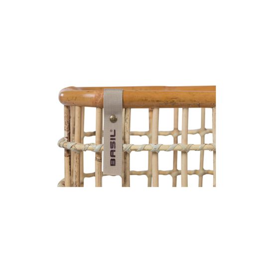 Cesto frontal "GREEN LIFE RATTAN M", em rattan, marrom natural.