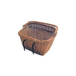 Cesta delantera o trasera BASIL "Dublin", mimbre, acabado natural