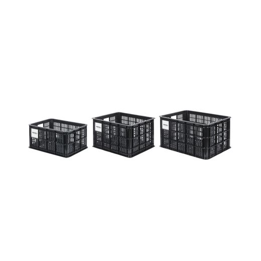 Cesta en plástico reciclado BASIL L, MIK, 40L, negra