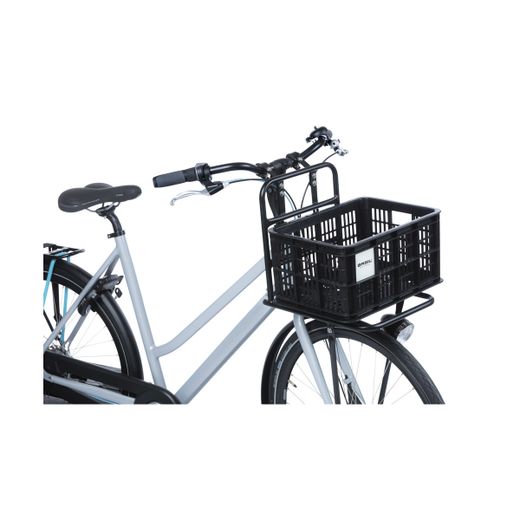 Cesta en plástico reciclado BASIL L, MIK, 40L, negra