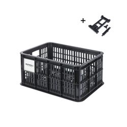 Cesta en plástico reciclado BASIL M, MIK, 29.5L, negra