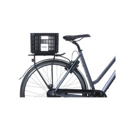 Cesta en plástico reciclado BASIL S, MIK, 17.5L, negra