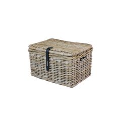 Cesta frontal BASIL "Dax L", con tapa, gris