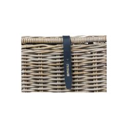 Cesta frontal BASIL "Dax L", con tapa, gris