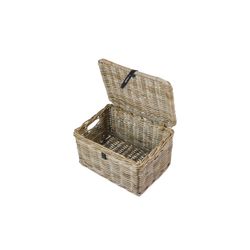 Cesta frontal BASIL "Dax L", con tapa, gris