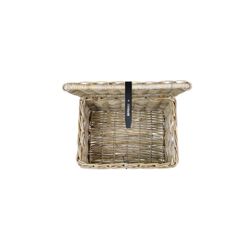 Cesta frontal BASIL "Dax L", con tapa, gris