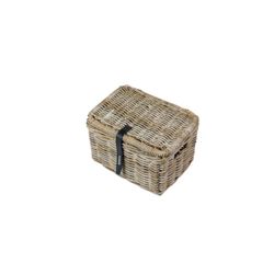 Cesta frontal BASIL "Dax S", con tapa, gris