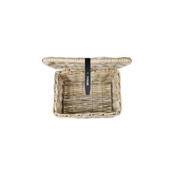 Cesta frontal BASIL "Dax S", con tapa, gris