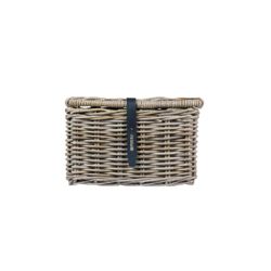Cesta frontal BASIL "Dax S", con tapa, gris
