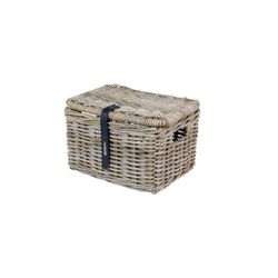 Cesta frontal BASIL "Dax S", con tapa, gris