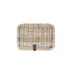 Cesta frontal BASIL "Dax S", con tapa, gris