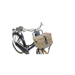 Cesta frontal BASIL "Dax S", con tapa, gris