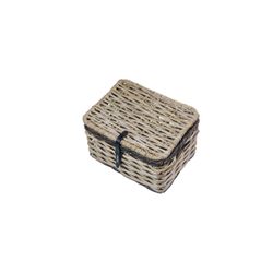 Cesta frontal BASIL "Dijon L", con tapa, gris/negro