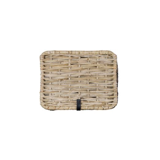 Cesta frontal BASIL "Dijon L", con tapa, gris/negro