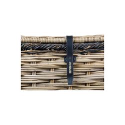 Cesta frontal BASIL "Dijon L", con tapa, gris/negro