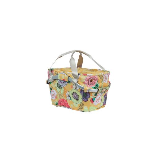 Cestino posteriore BASIL "Bloom Field Carry All" MIK, 22L, giallo
