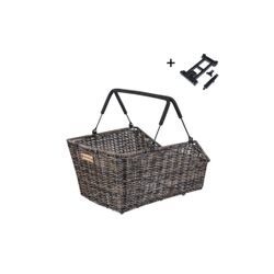 Cesta trasera BASIL "Cento Rattan Look" MIK, ratán, marrón natural