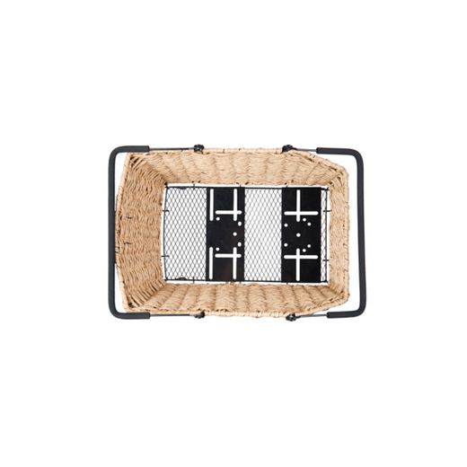 Cestino posteriore multisistema NX BASIL "Cento Rattan Look", rattan, seagrass