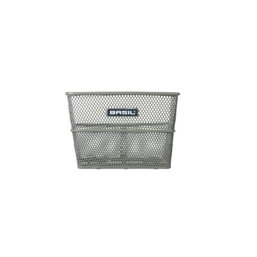 Cesta trasera BASIL "Cento S", montaje fijo, verde oliva