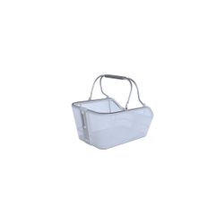 Cesta trasera BASIL "Cento Tech Fiber Nordlicht" MIK, azul plateado