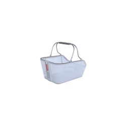 Cesta trasera BASIL "Cento Tech Fiber Nordlicht" MIK, azul plateado